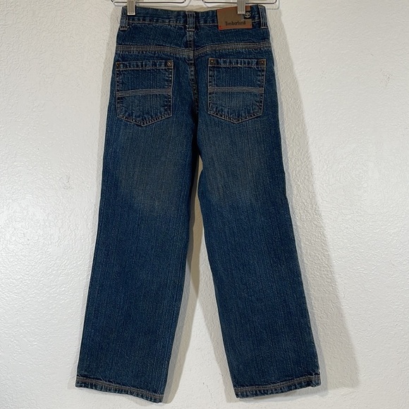 TIMBERLAND AUTHENTIC REG BOYS COTTON JEANS BLUE SIZE 10 - Picture 1 of 6